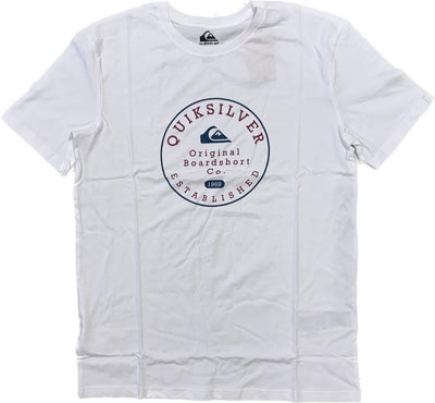 Quicksilver Circle Trim T-Shirt - White