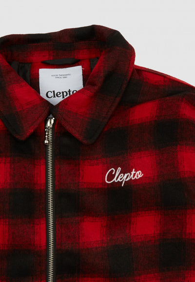 Cleptomanicx Winter H. Jacket "Checker" - Black