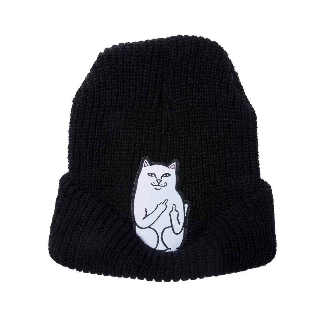 RipNDip Lord Nermal Ribbed Beanie - Black