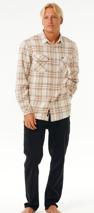 RipCurl Griffin Flanell Hemd - Bone