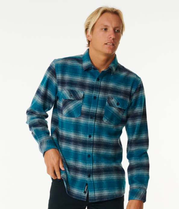 RipCurl Count Flanell Shirt - Mineral Blue