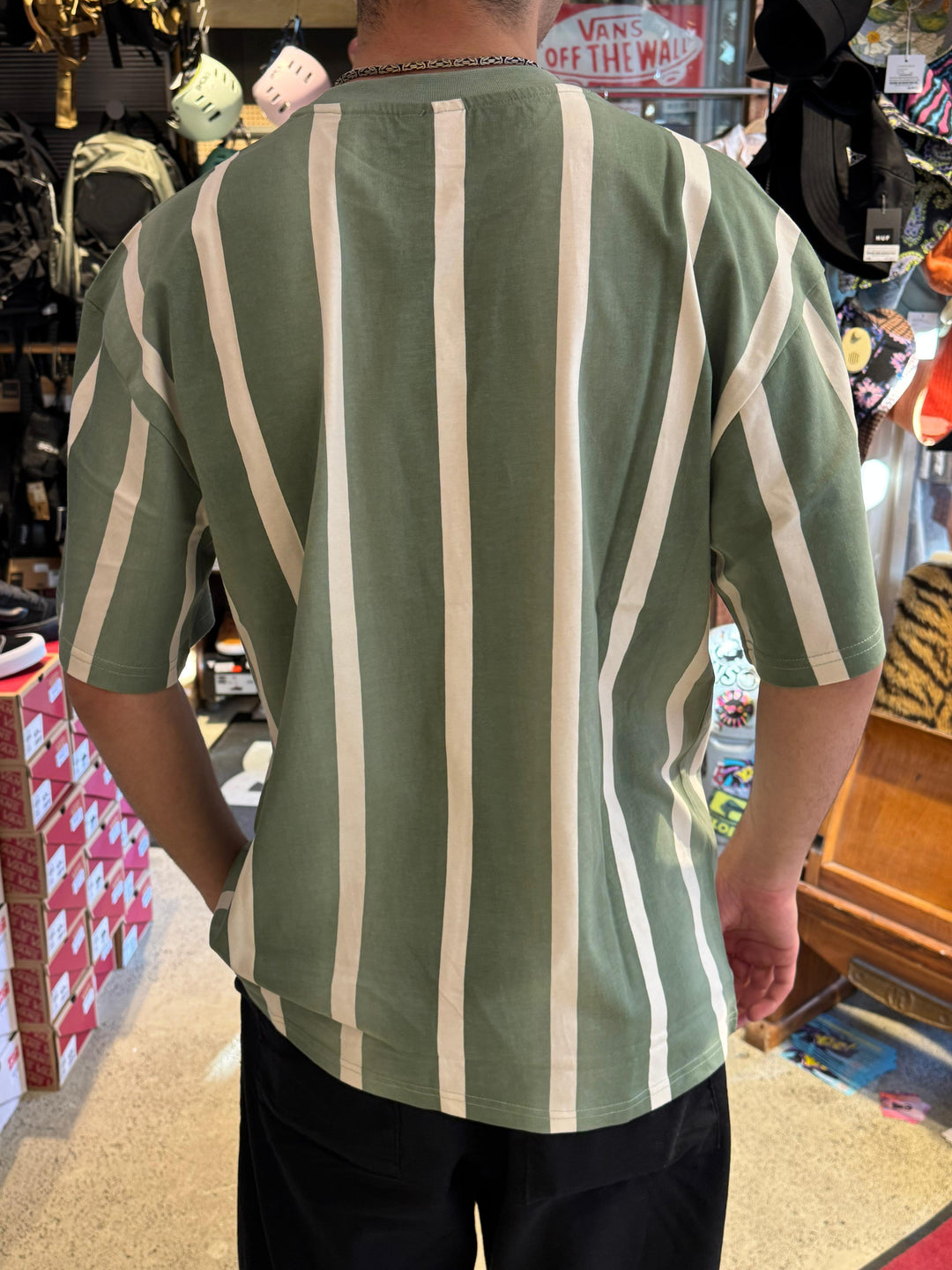 Karl Kani Retro Gradient Stripes T-Shirt - Green