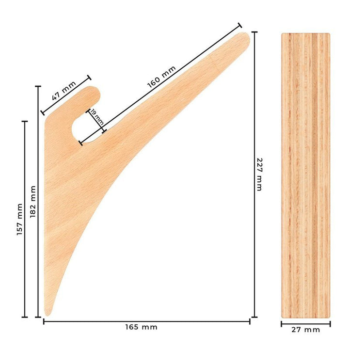 Jucker Hawaii Longboard /  Skateboard / Balanceboard / Snowboard / Wakeboard Wandhalterung Set WOOD