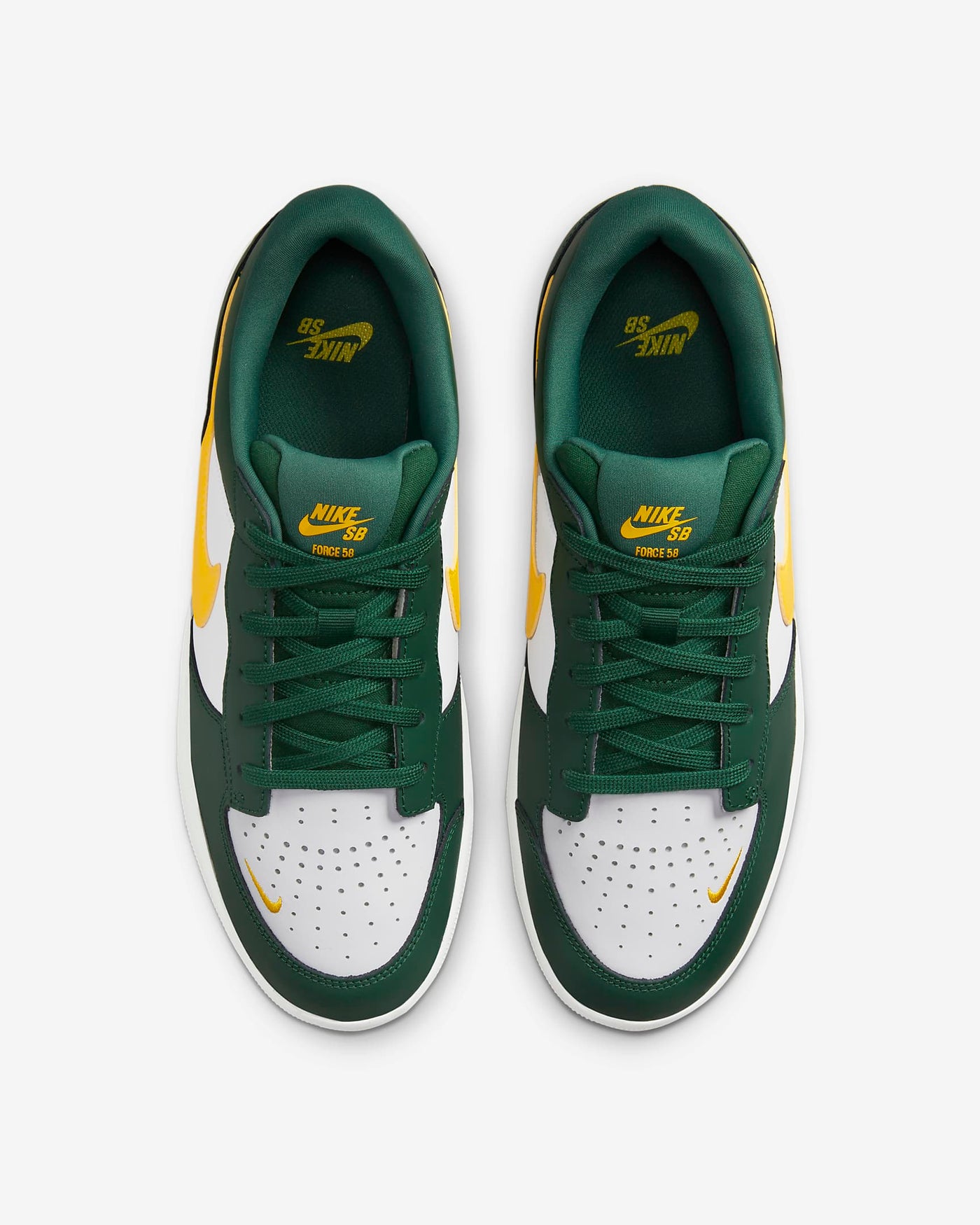 Nike SB 7505 Force 58 Premium - Gorge Green / Weiß / Gorge Green / Tour Yellow