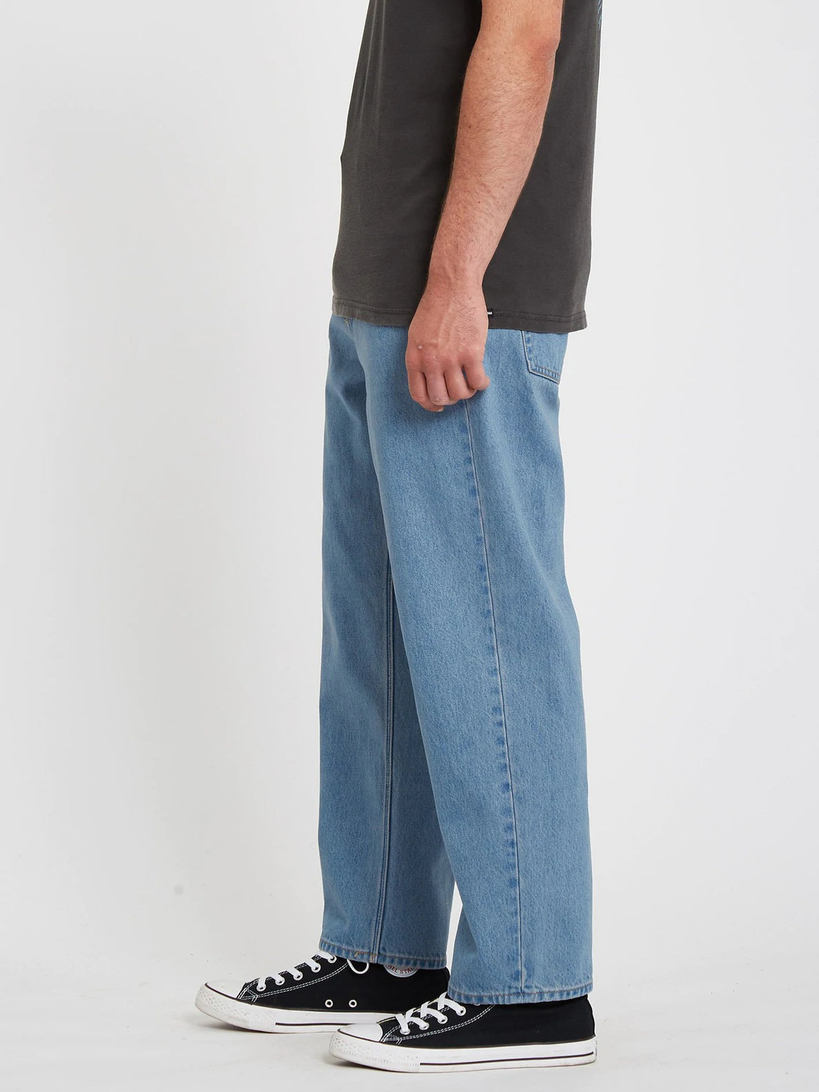 Volcom MODOWN TAPERED DENIM Baggy Jeans- BLUE