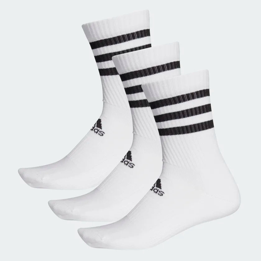 Adidas 3S CSH Crew Socks (3 Pair) - white/white/white