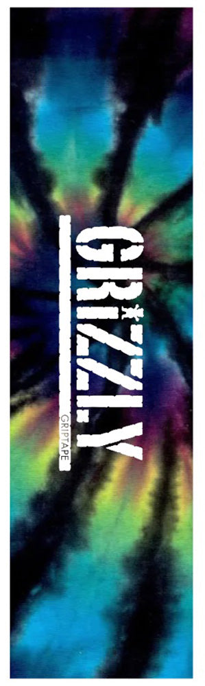 Grizzly Tie-Dye White Stamp #12 Griptape (9x33)