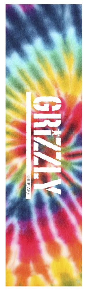 Grizzly Tie-Dye White Stamp #15 Griptape (9x33)
