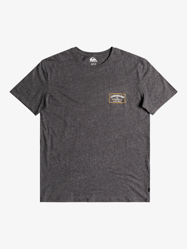Quicksilver In Square Circle T-Shirt  Tee - CHARCOAL HEATHER