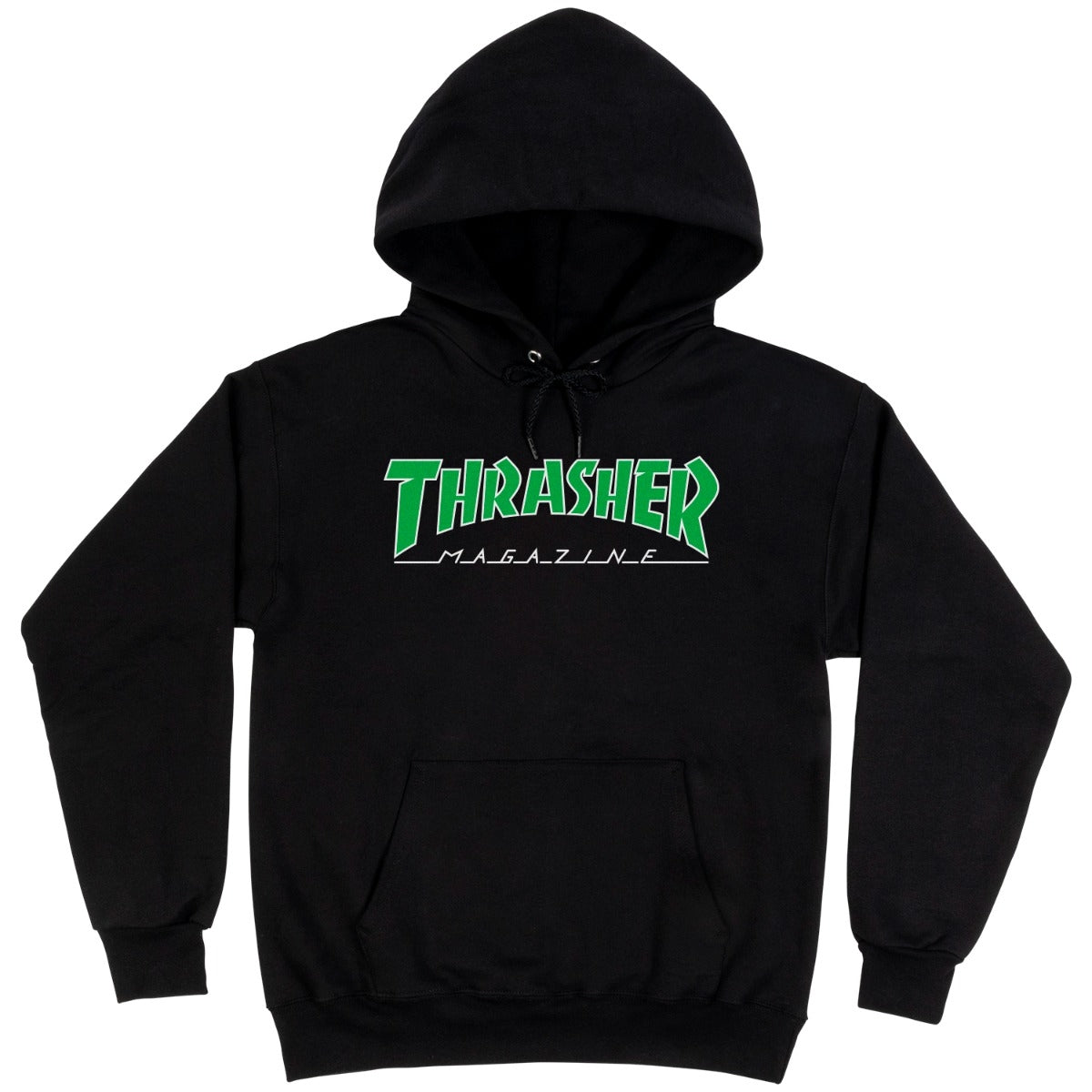 Thrasher Outlined Hoodie - Black/Green