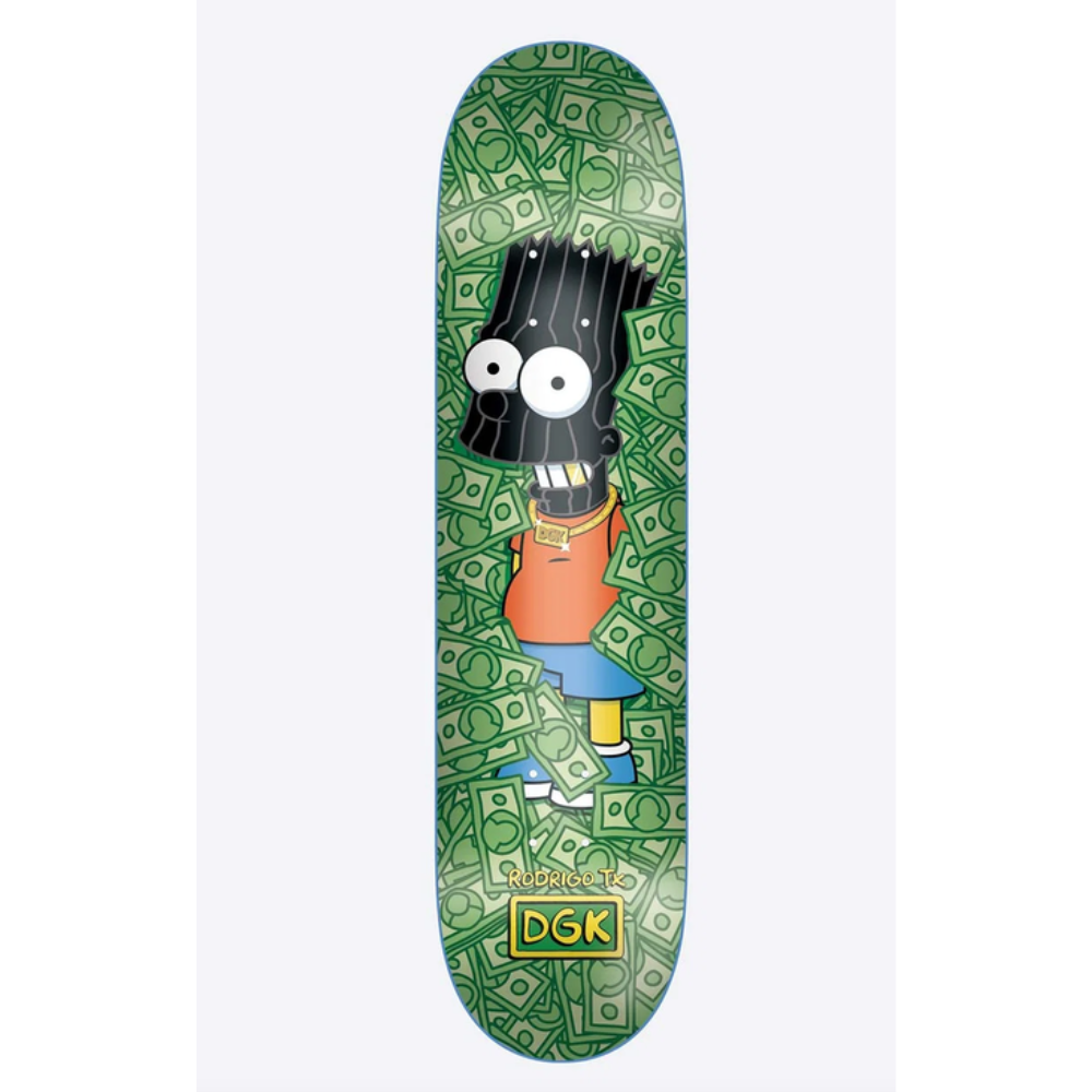 DGK  Masked Tx Bart Simson Skateboard Deck - 8,25 Green