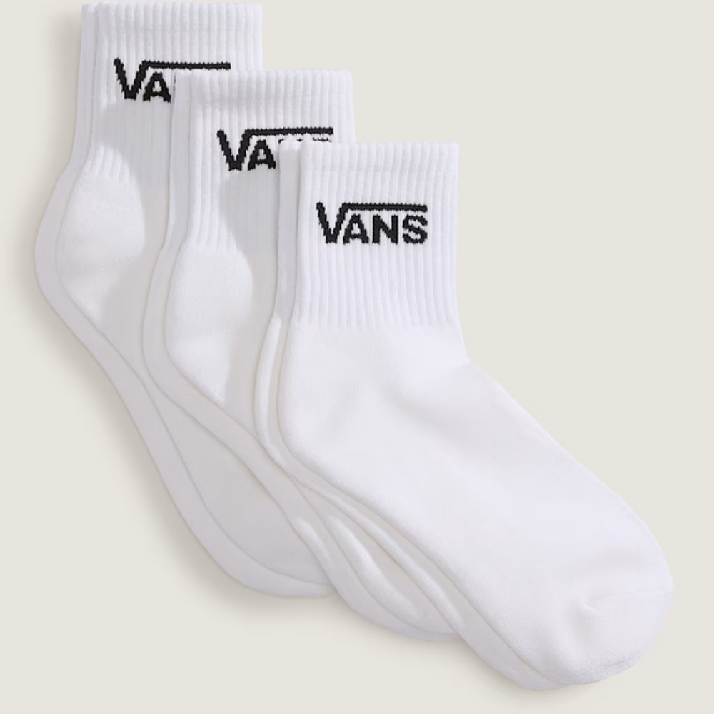 Vans Classic Half Crew Socks (3 Paar) - White