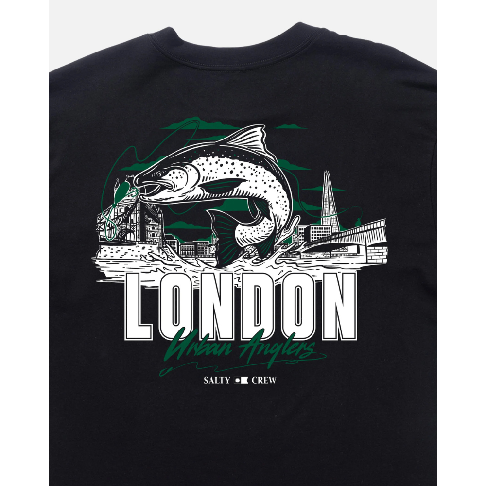 Salty Crew London Urban Angler Tee - Black