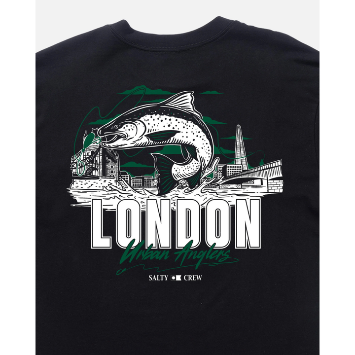 Salty Crew London Urban Angler Tee - Black
