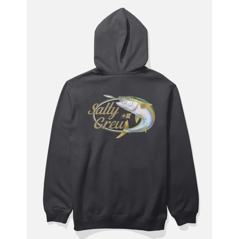 Salty Crew Yellow Tailed Zip Hood Fleece - Black