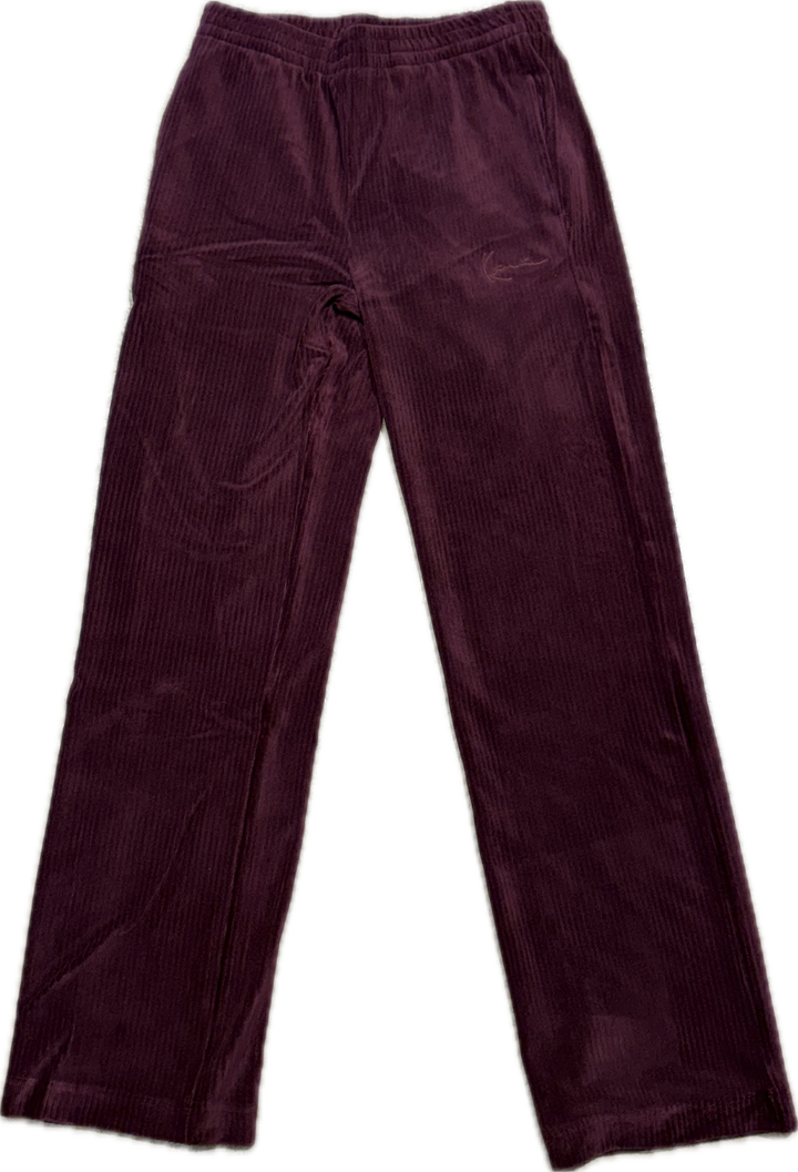 Karl Kani Signature Corduroy Cort Trackpants Jogginghose - Plum