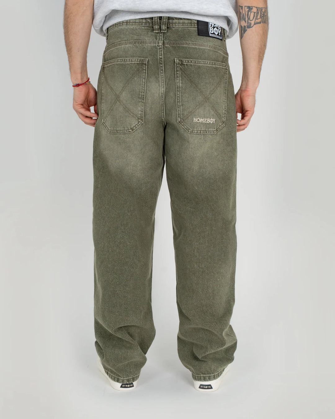 HomeBoy x-tra BAGGY Dye Denim - WASHED GREEN