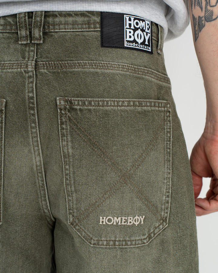 HomeBoy x-tra BAGGY Dye Denim - WASHED GREEN