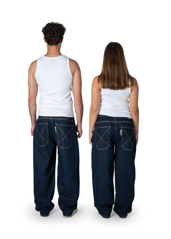 Homeboy x-tra MONSTER Baggy Jeans Denim - Indigo Blue