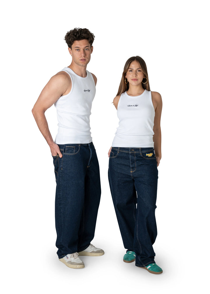 Homeboy x-tra MONSTER Baggy Jeans Denim - Indigo Blue