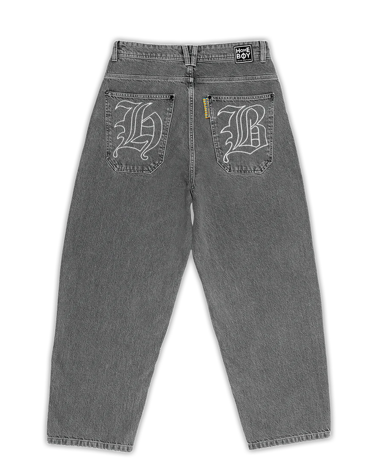 Homeboy x-tra MONSTER GOTHIC Baggy Jeans Denim - WASHED GREY