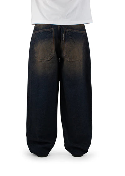 Homeboy x-tra MONSTER Baggy Jeans Black Label DIRTY BLUE