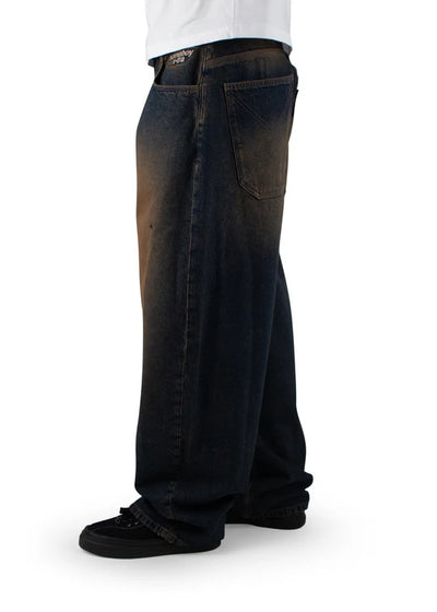 Homeboy x-tra MONSTER Baggy Jeans Black Label DIRTY BLUE