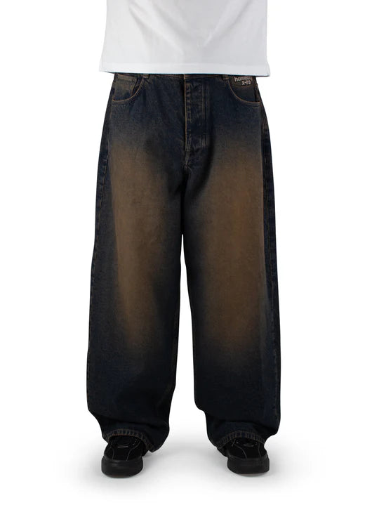 Homeboy x-tra MONSTER Baggy Jeans Black Label DIRTY BLUE
