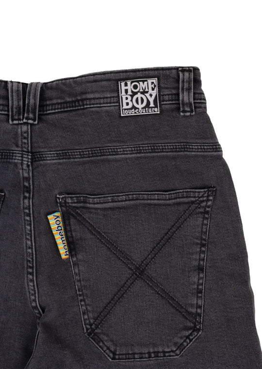 Homeboy x-tra BAGGY Shorts - Washed Grey