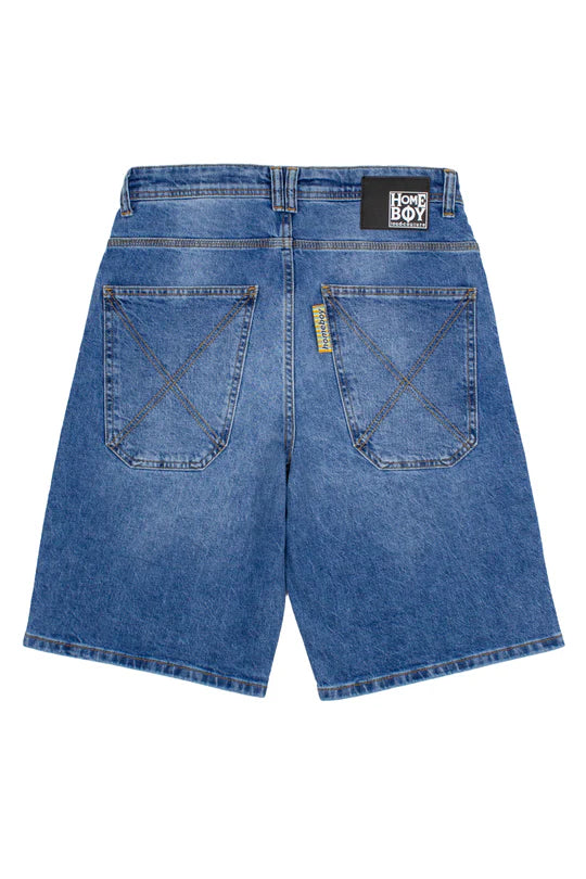 Homeboy x-tra BAGGY Vintage Shorts - Vintage Blue