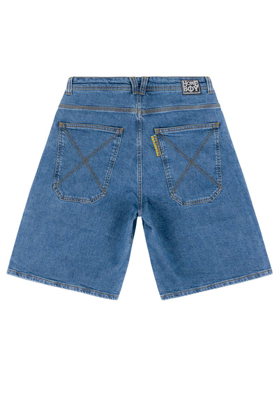 Homeboy x-tra Monster Shorts - Washed Blue