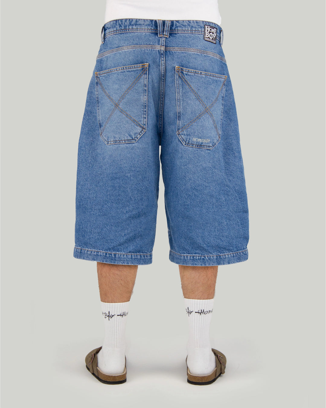 Homeboy x-tra DESPERADO Denim SHORTS VINTAGE BLUE