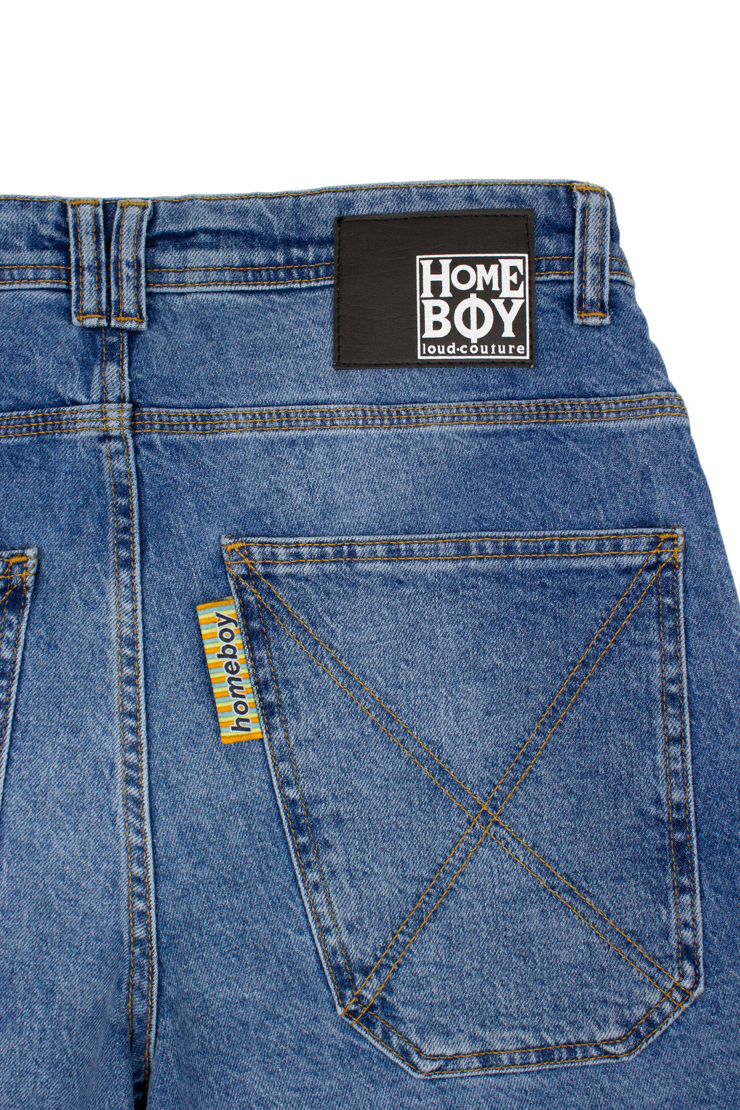 Homeboy x-tra DESPERADO Denim SHORTS VINTAGE BLUE