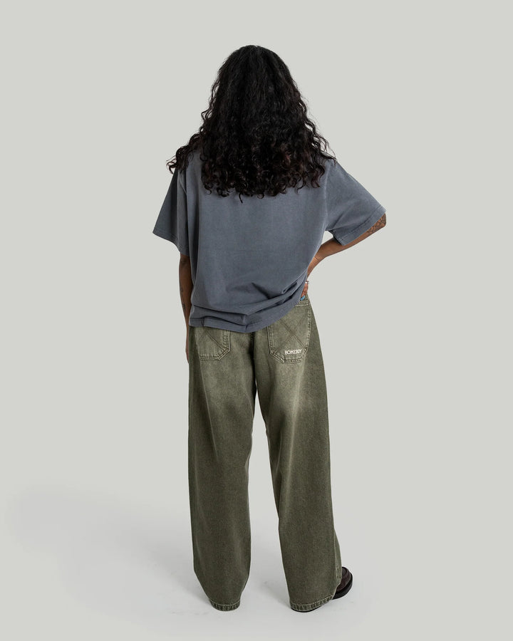 HomeBoy x-tra BAGGY Dye Denim - WASHED GREEN