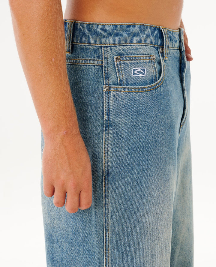 Ripcurl Inner Visions Denim Pant Light Dirty Blue - Trageansicht