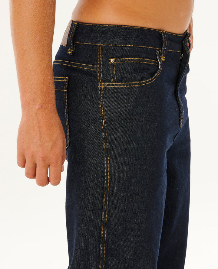 Ripcurl Premium Surf Raw Denim Pant Dark Navy - Trageansicht