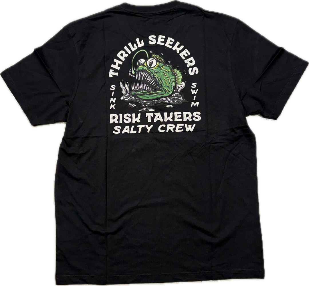 Salty Crew Angler Fish Monster T-Shirt - Black