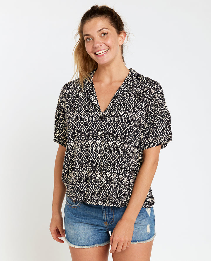 Ripcurl Ikat Geo Shirt Hemd - Navy