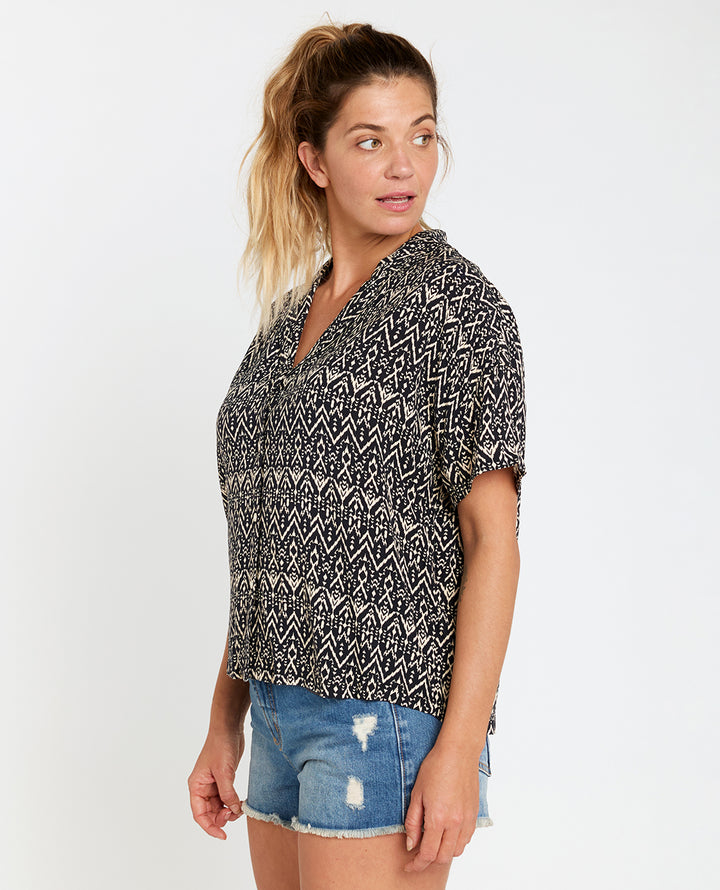 Ripcurl Ikat Geo Shirt Hemd - Navy