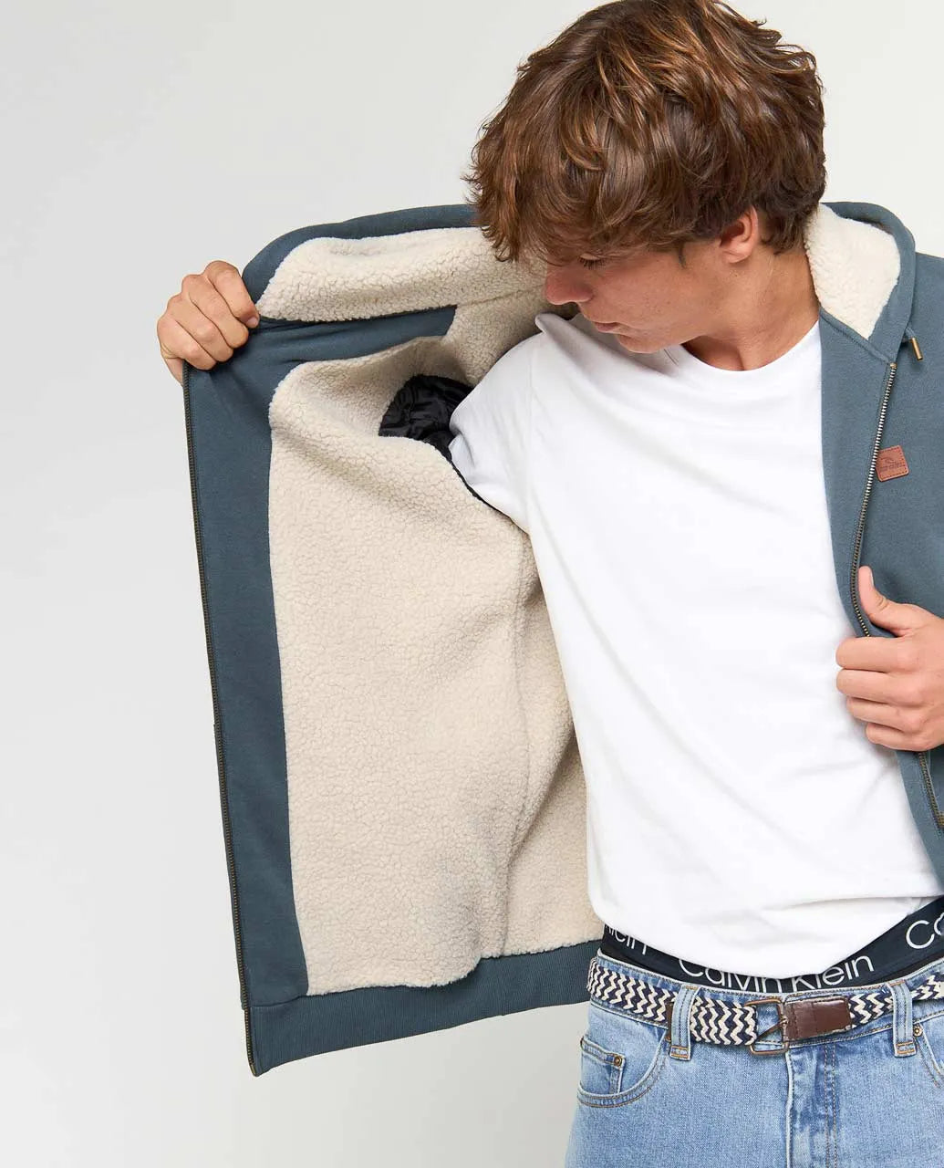 Ripcurl Icos Lined Pullover Zip Hoodie - Pine Night Navy