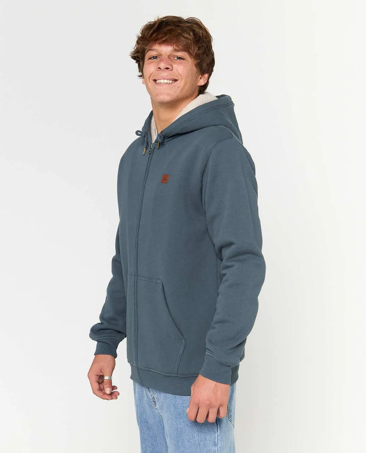 Ripcurl Icos Lined Pullover Zip Hoodie - Pine Night Navy