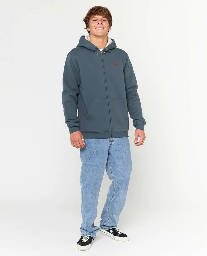 Ripcurl Icos Lined Pullover Zip Hoodie - Pine Night Navy