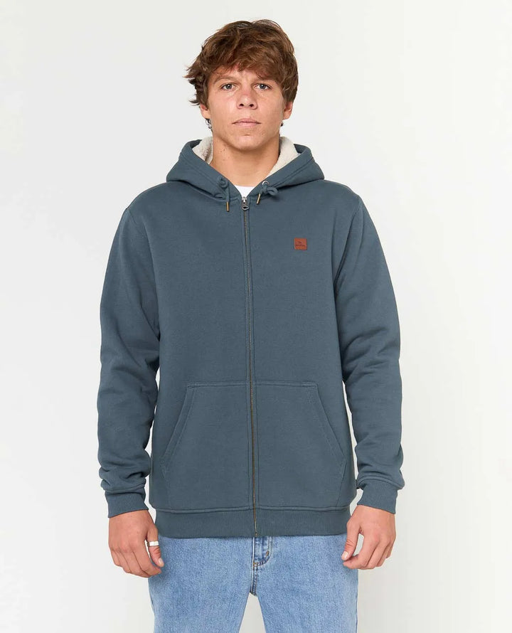 Ripcurl Icos Lined Pullover Zip Hoodie - Pine Night Navy