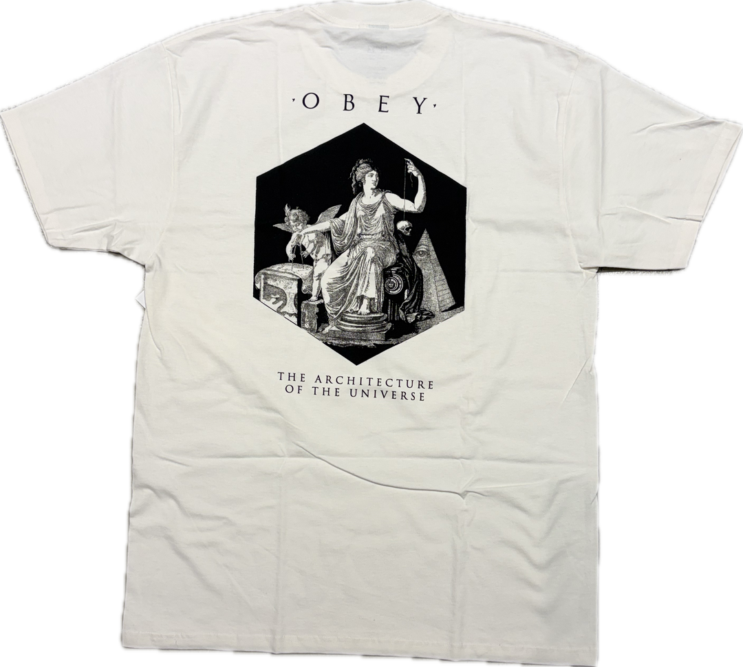 Obey ARCHITECTURE OF THE UNI CLASSIC T-SHIRT - Vintage White