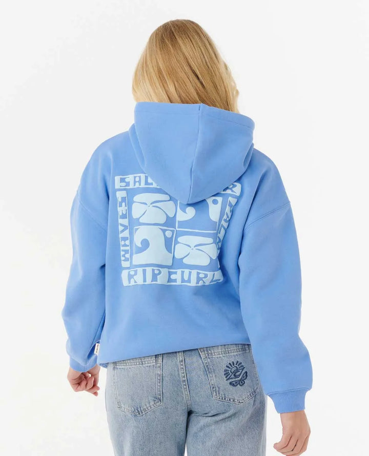 Ripcurl Oceanic Heritage Hoodie Blau