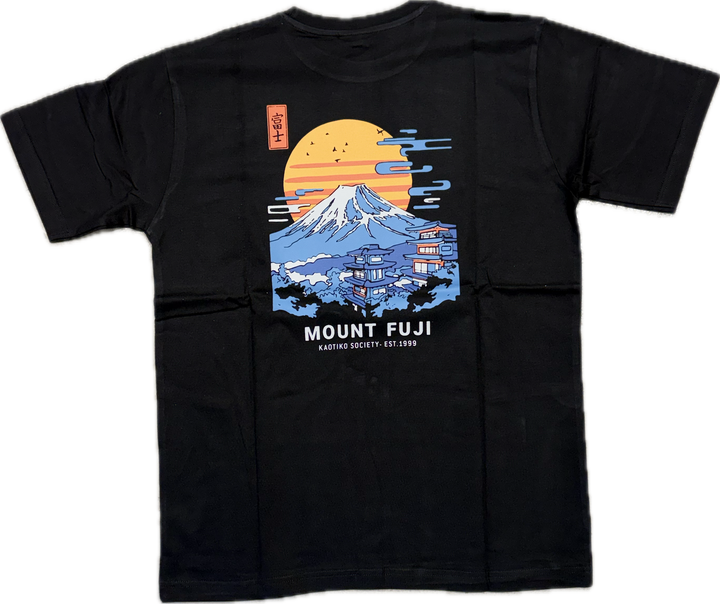 Kaotiko Mount Fuji T-Shirt - Black