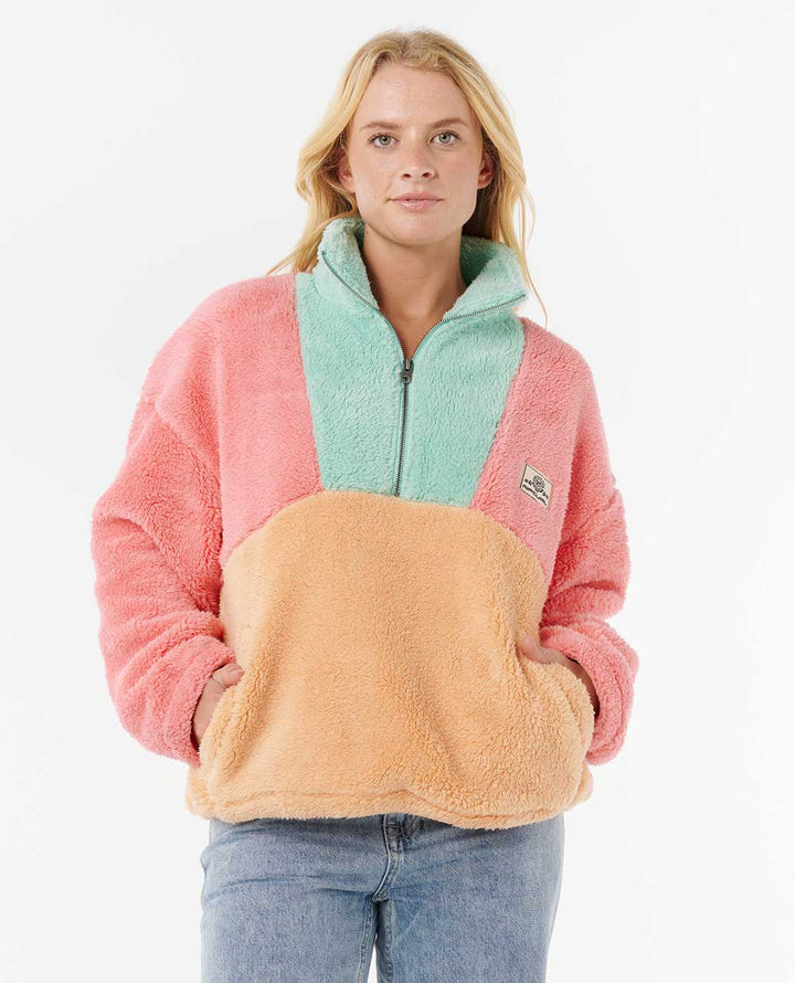 Ripcurl Block Party Fleecejacke - Pink