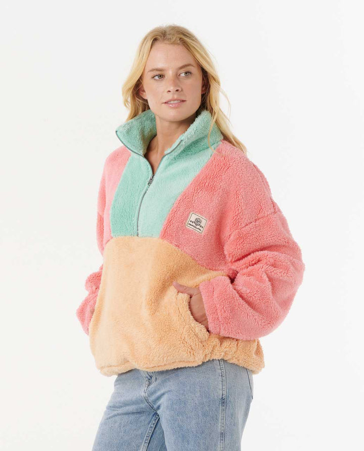 Ripcurl Block Party Fleecejacke - Pink