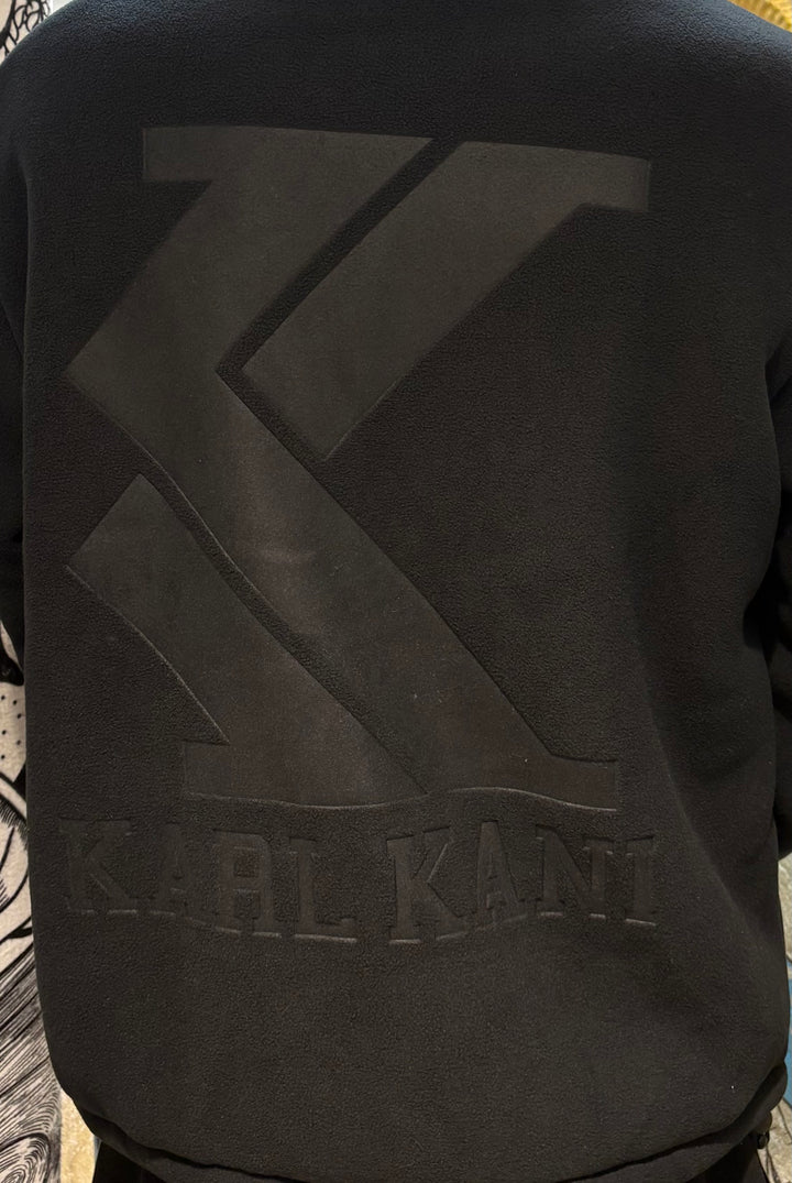 Karl Kani Teddy Fleece Zip Hoodie - black