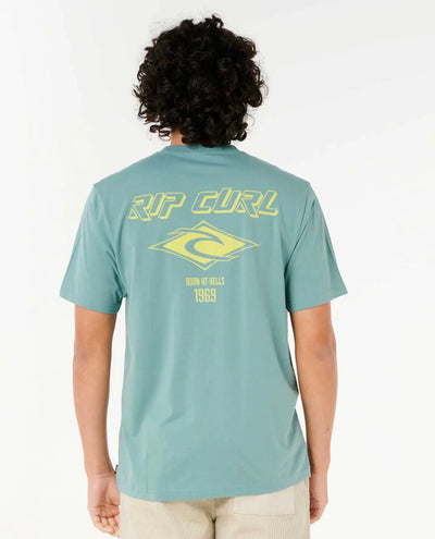 Ripcurl Fade Out Icon T-Shirt - Blue Lagoon